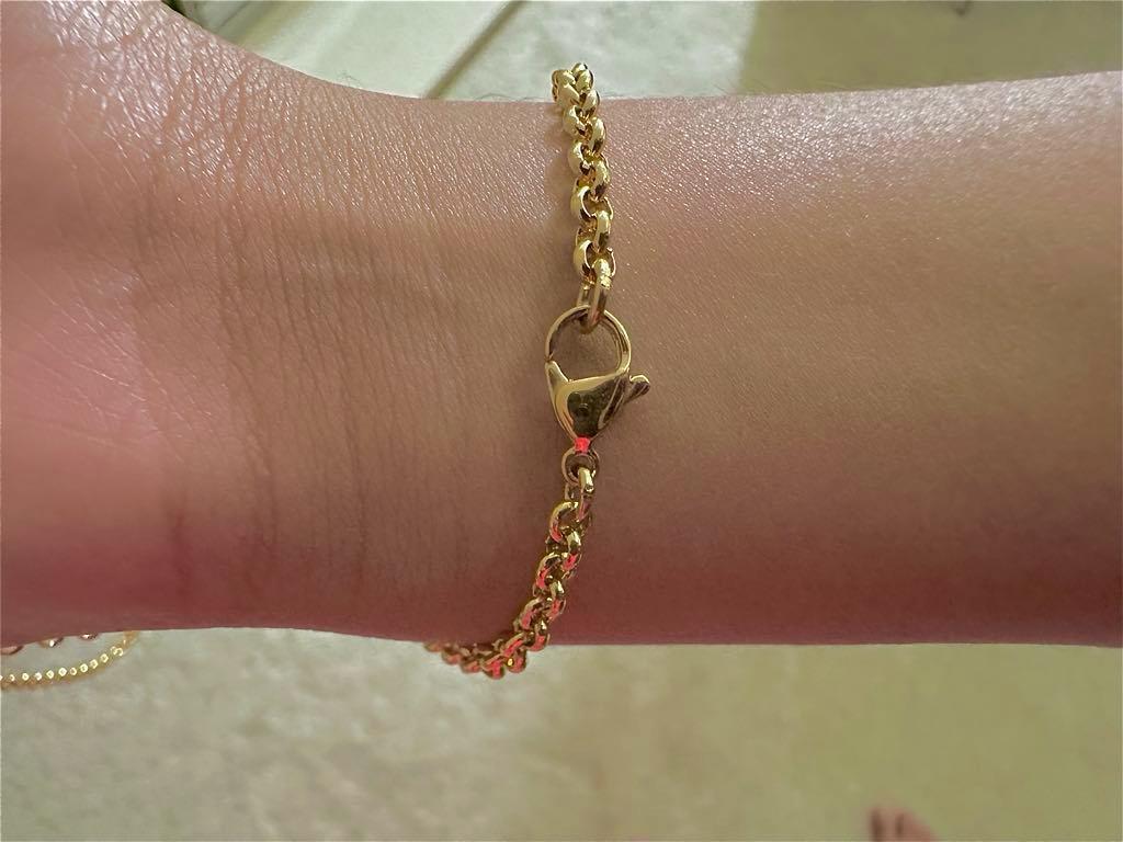 18k 18carat yellow gold plated Unisex Rolo Belcher Necklace all sizes Width=3mm
