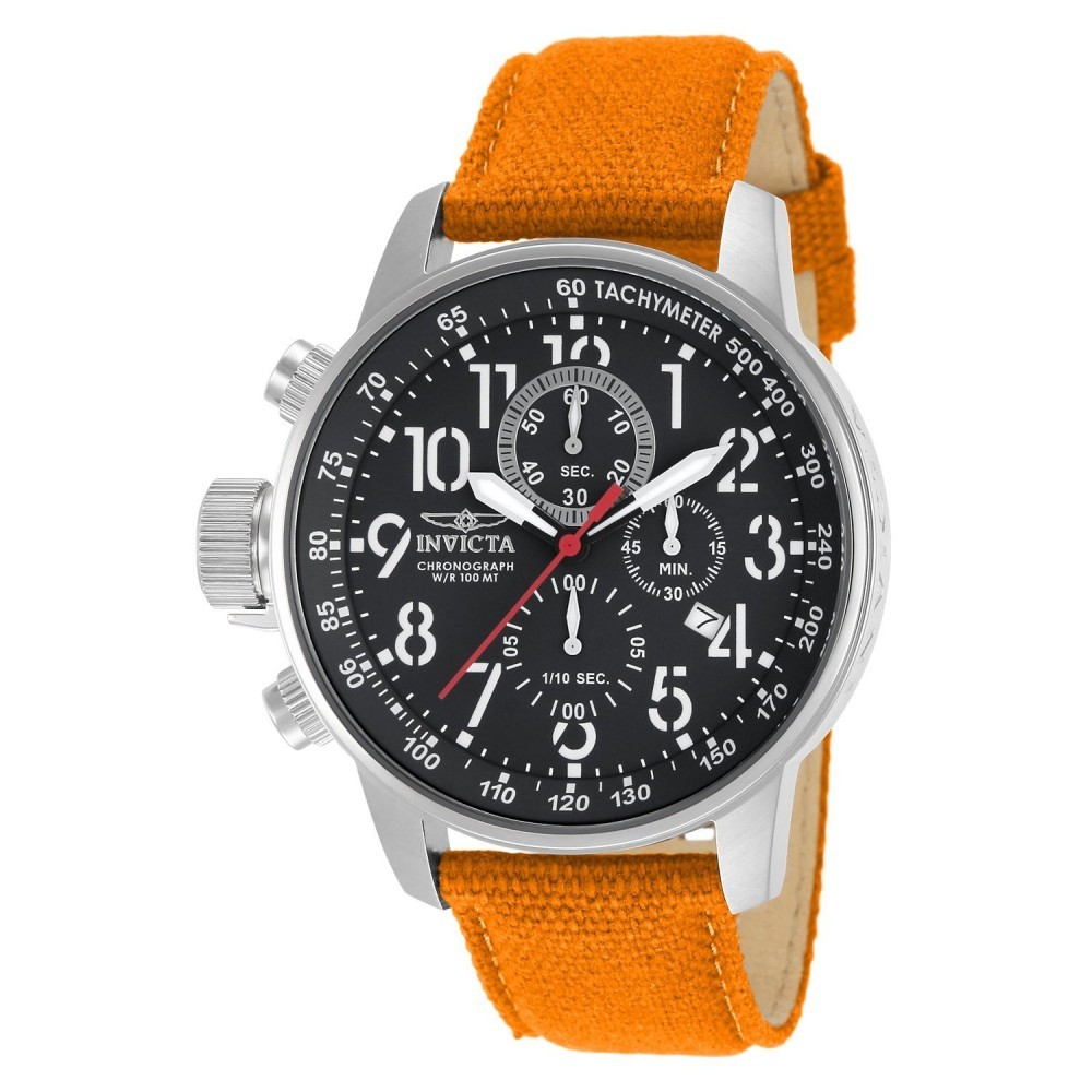 Invicta Men’s 11520 I-Force Quartz Chronograph Orange Dial Watch