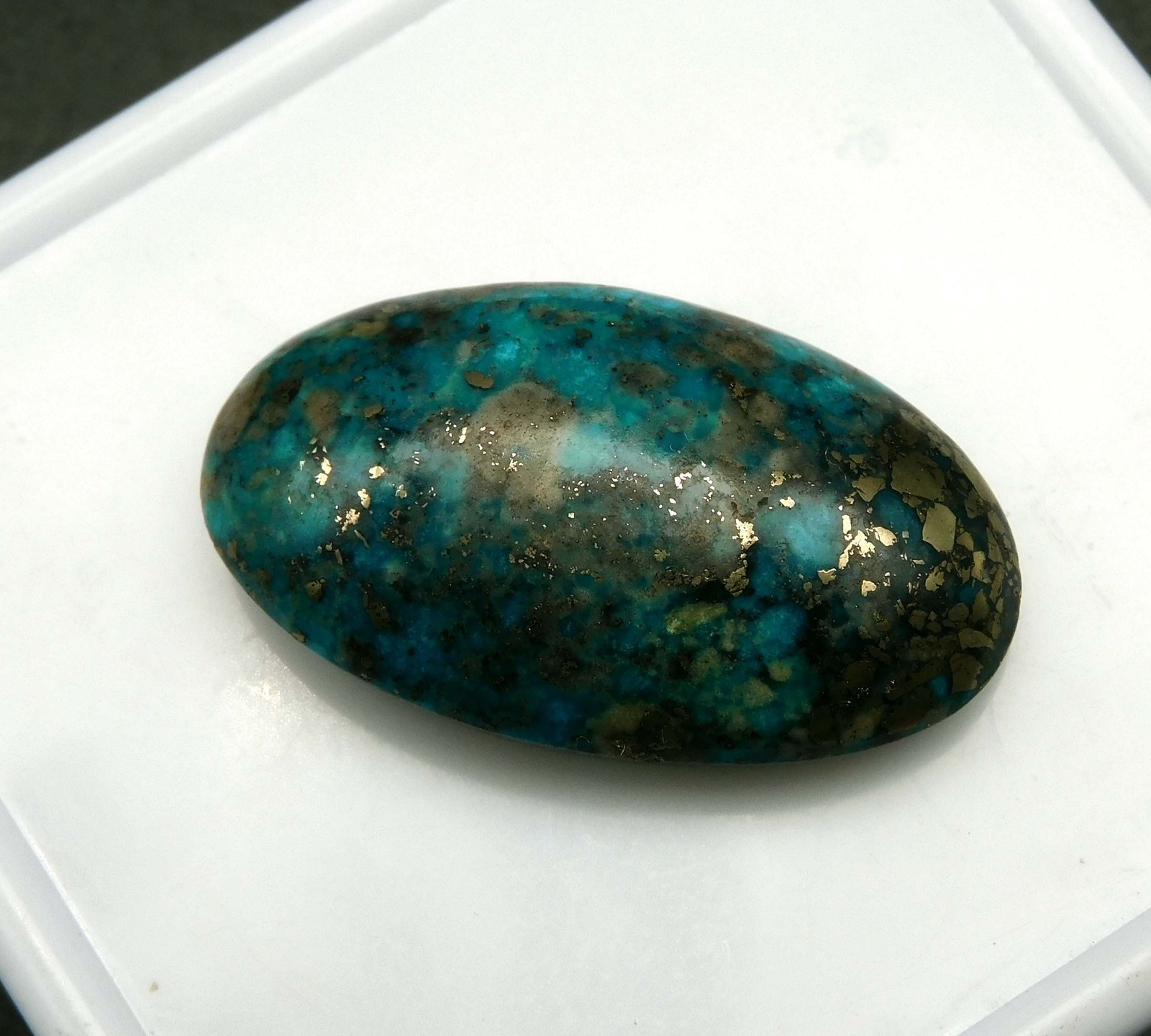 48.95 Ct Genuine Arizona Blue Turquoise Oval Cut Loose Gemstone