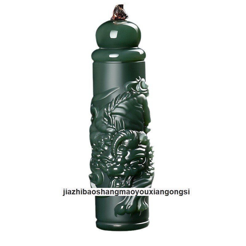 Certified Hotan Green Jade’s Pixiu Hand carving Pendant Is A Source of Wealth