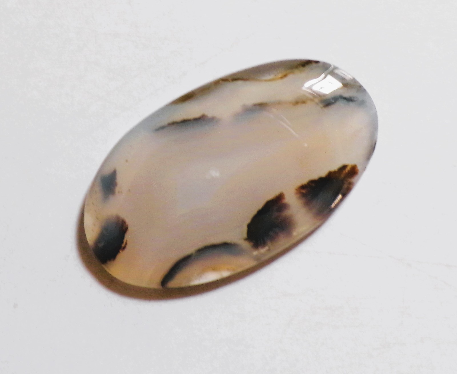 53.70 Cts Natural Montana Agate Cabochon Loose Gemstone 45X26X5MM 45