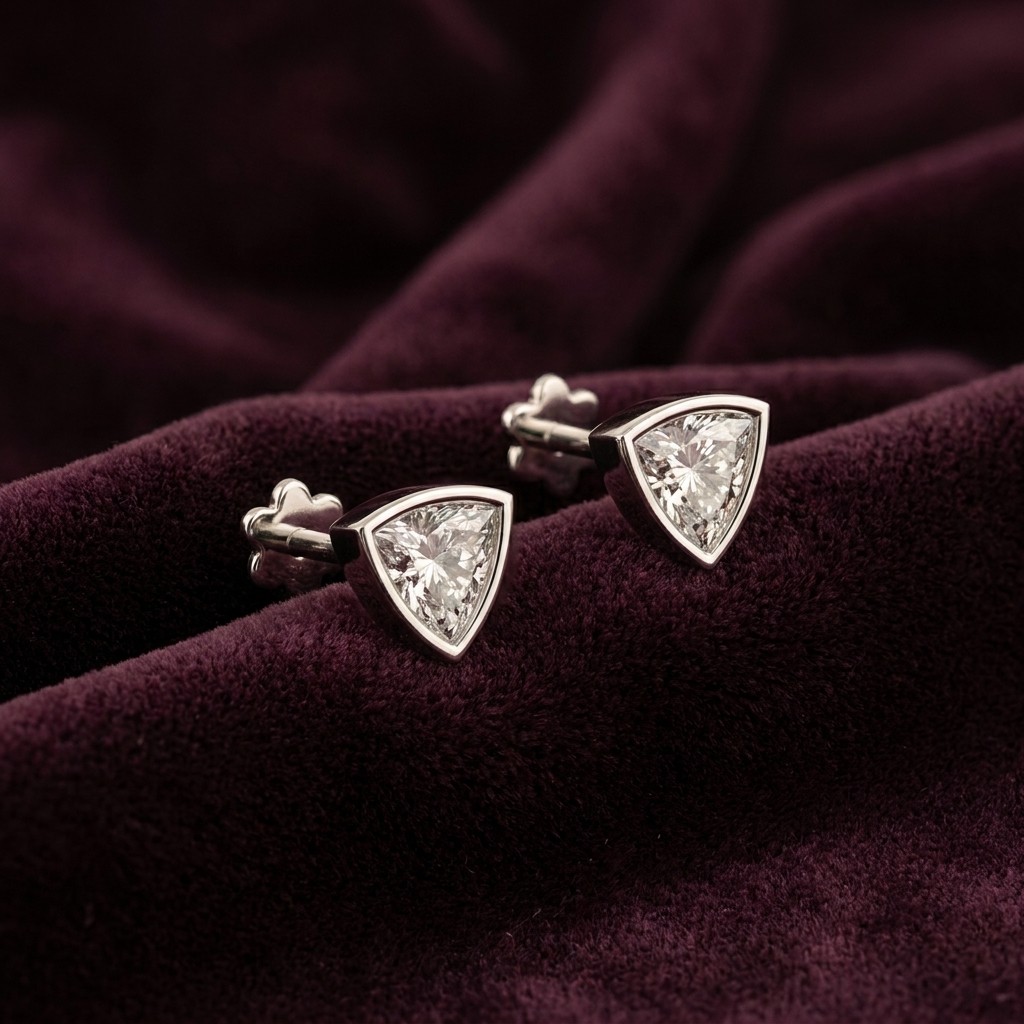 0.36ct Lab Grown Diamond Earrings 18K White Gold
