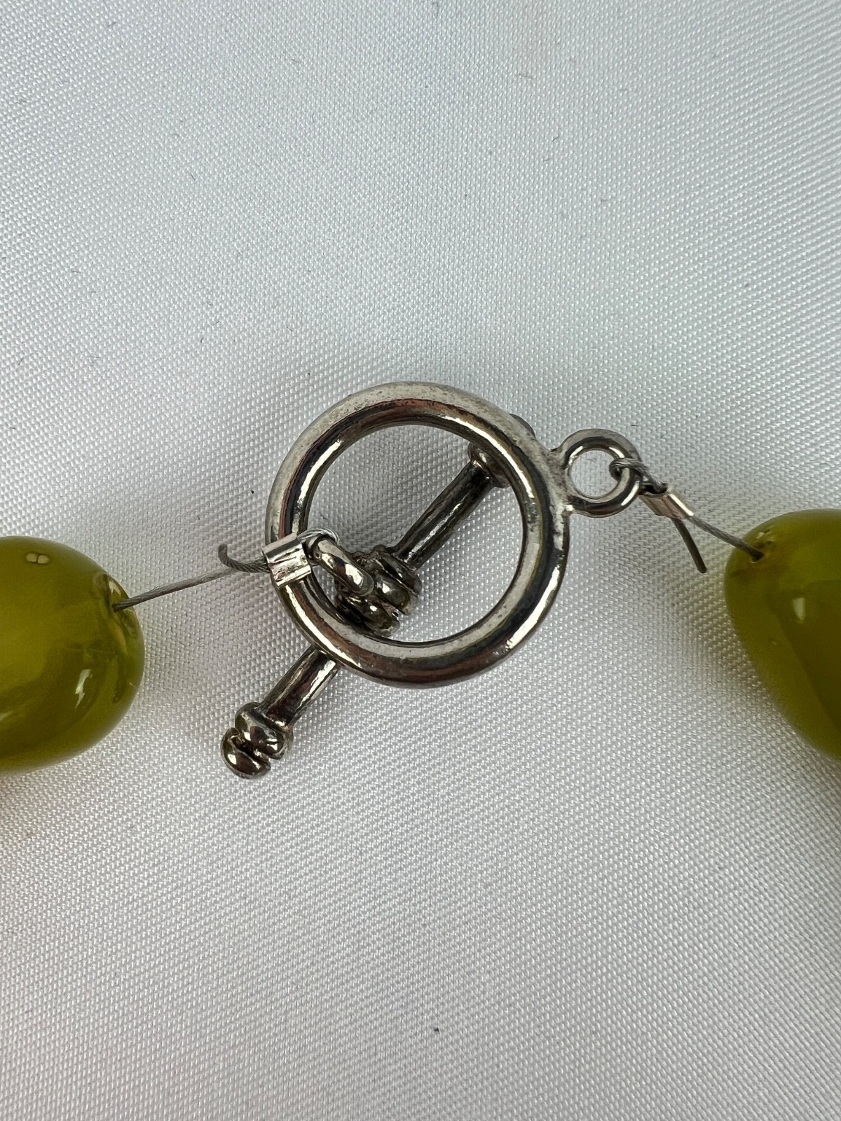 18″ Lime Green Natural Irregular Natural Stones Necklace Spring Summer