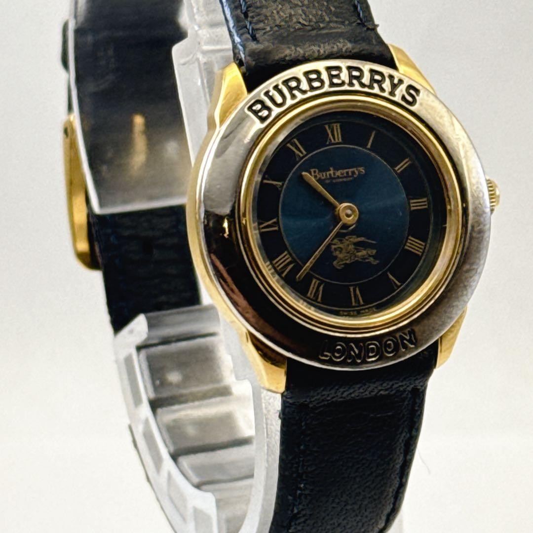 Working Burberry Ladies’ Wristwatch Navy Dial Combination