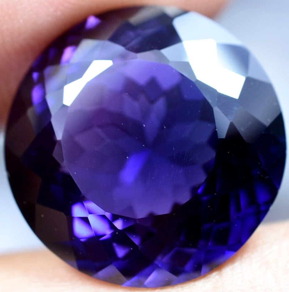 Natural 28.40 Ct Boysenberry Sapphire GGL Certified fabulous Loose Gemstone