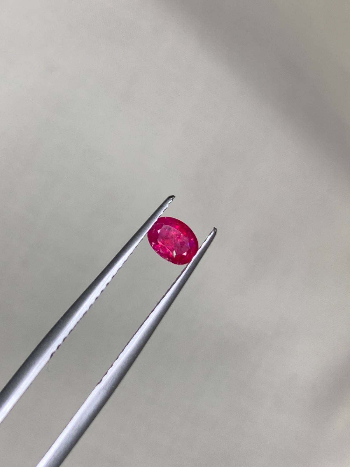 0.47 Ct Natural Vivid Red Ruby Untreated Oval Cut Faceted Loose Gem Afghanistan