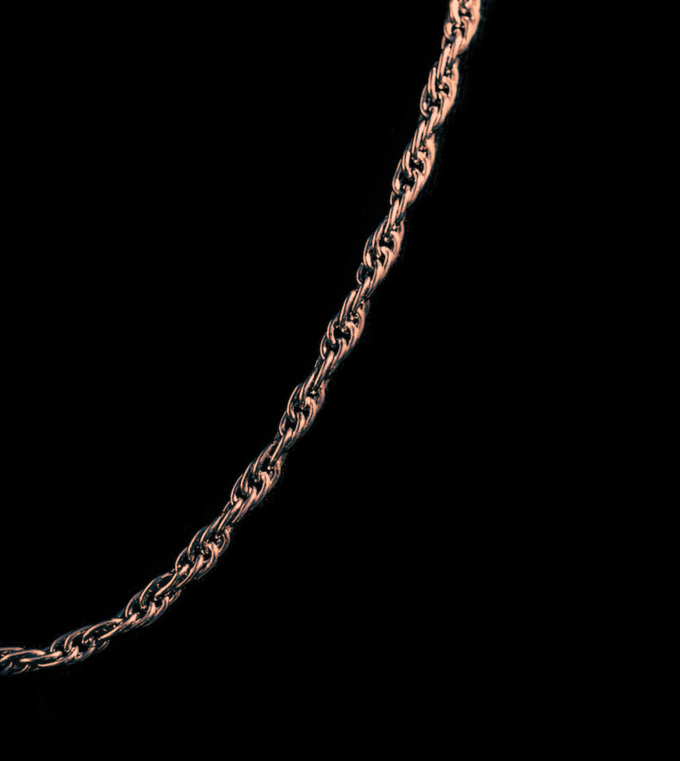 999 Copper Rope Chain Necklace, Customized Luxury, Handmade Jewelry Gift for Men