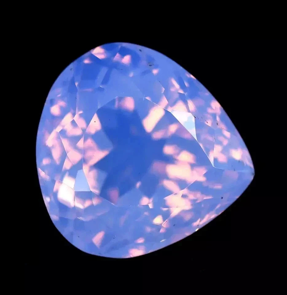 117.70 CT Flawless Pink Opal Pear Cut Certified Loose Gemstone