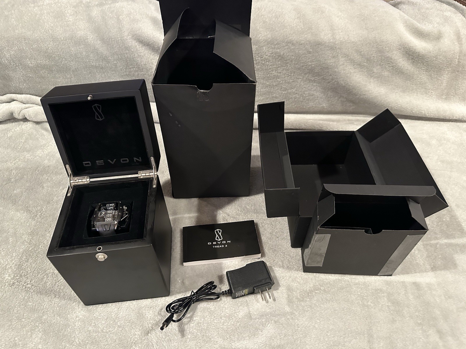 Devon Tread 2 Nightmare Chronograph PVD DLC Limited Complete Set with Box
