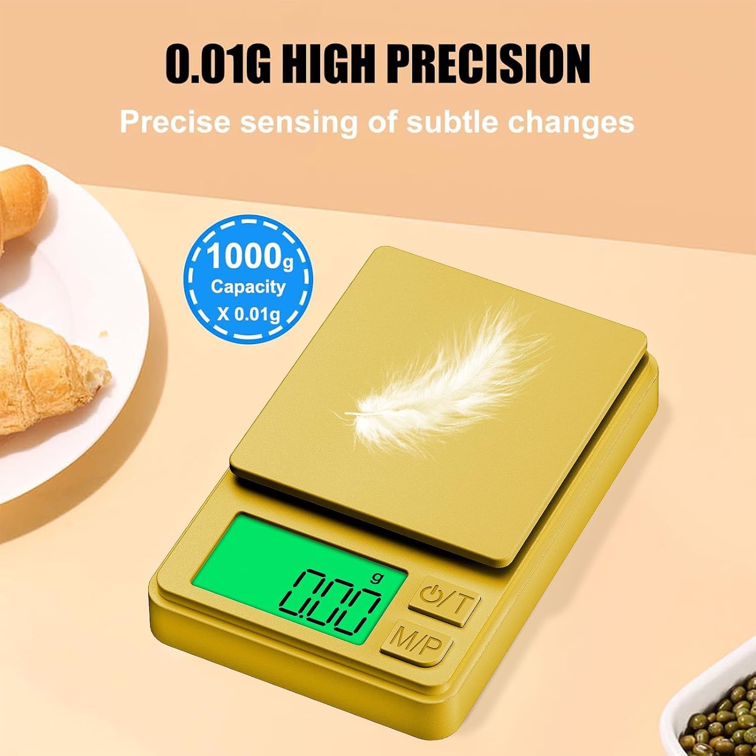 Pocket Scale w/Protective Cover 7 Units Backlit LCD Tare Function Jewelry Scale