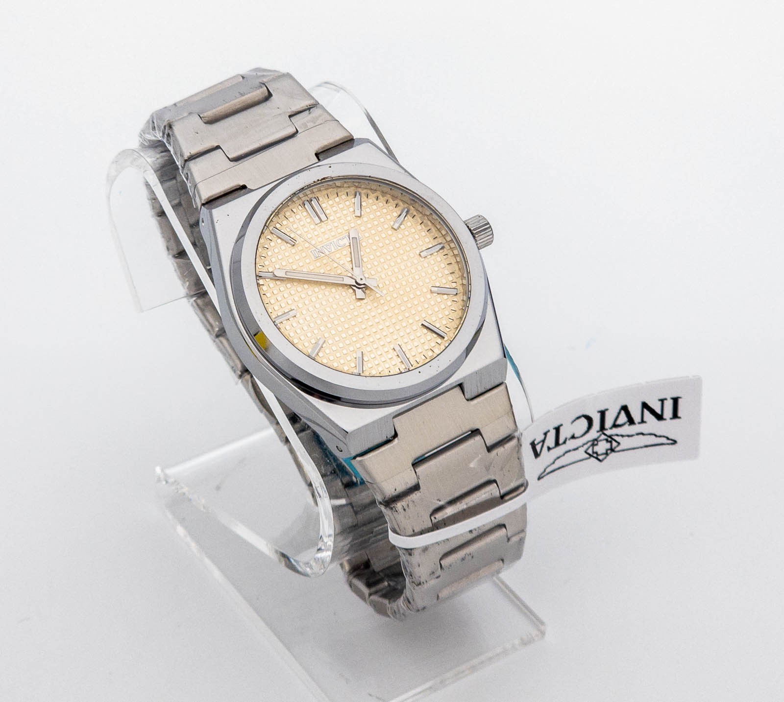 Invicta Celestial 69404 Desert Sand Textured Dial Stainless Steel Watch 40mm New