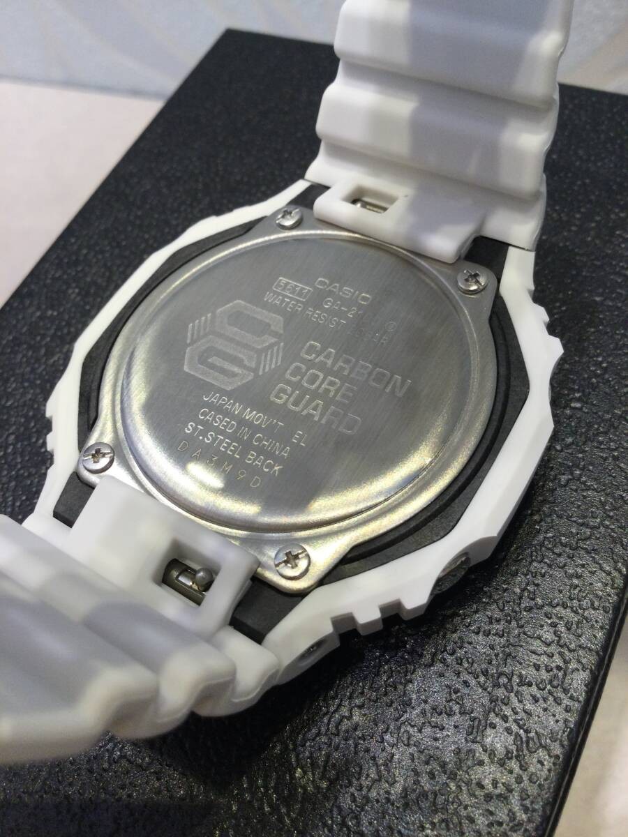 New G SHOCK Men’s GA 2100 7AJF Wristwatch White