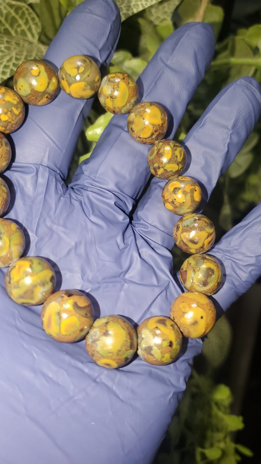 Fruit Jasper 12.2mm Bead Bracelet Crystal