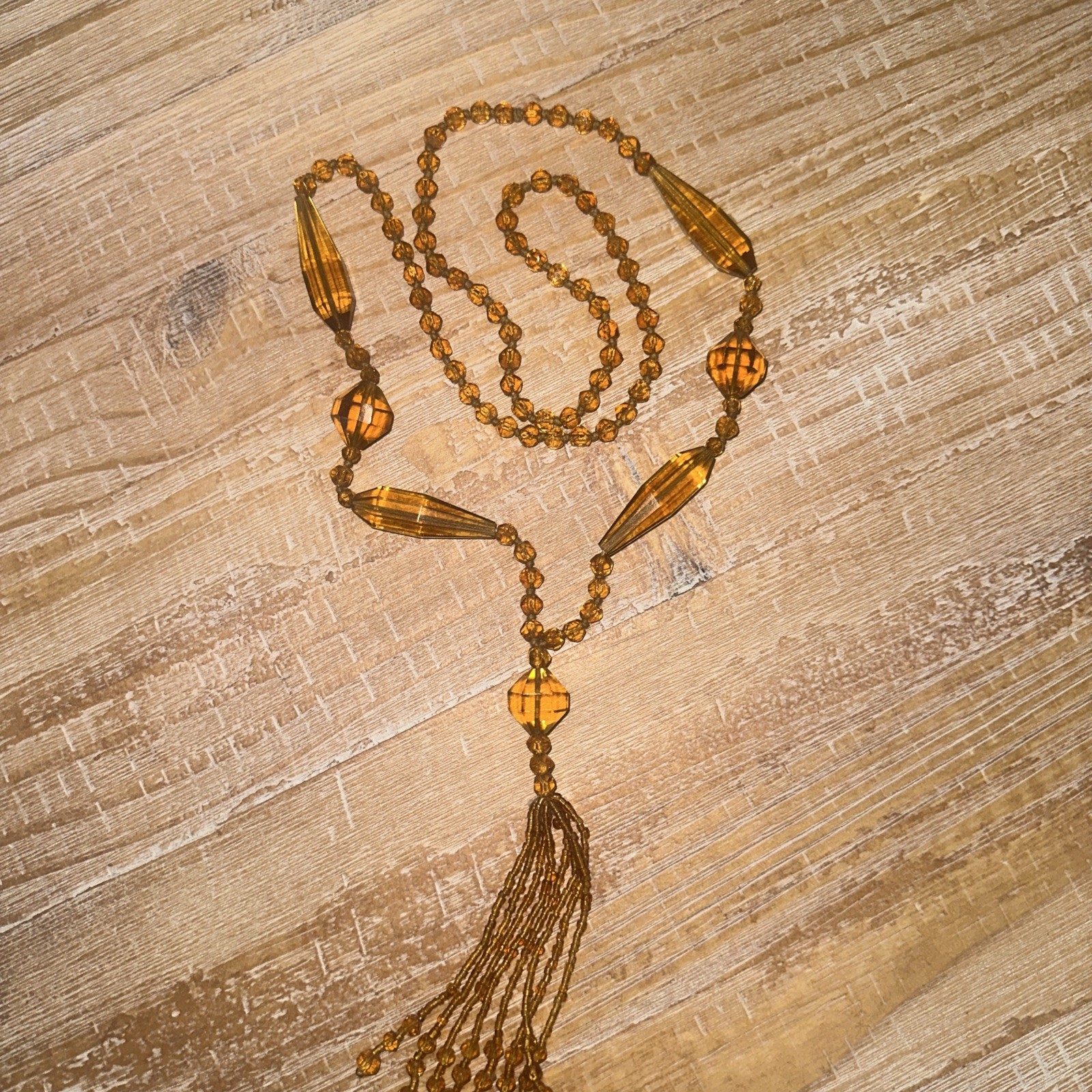 Vintage Art Deco Flapper Tassel Sautoir Necklace