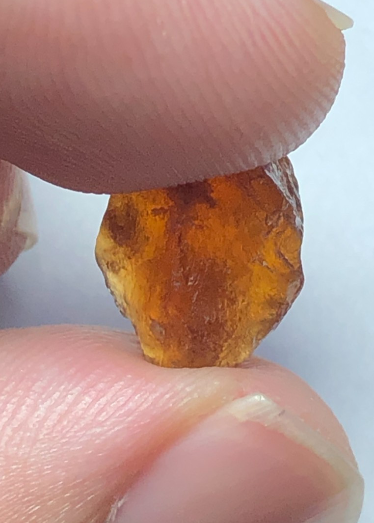 59 carat Natural facet rough quality hessonite garnet from Africa loose gemstone