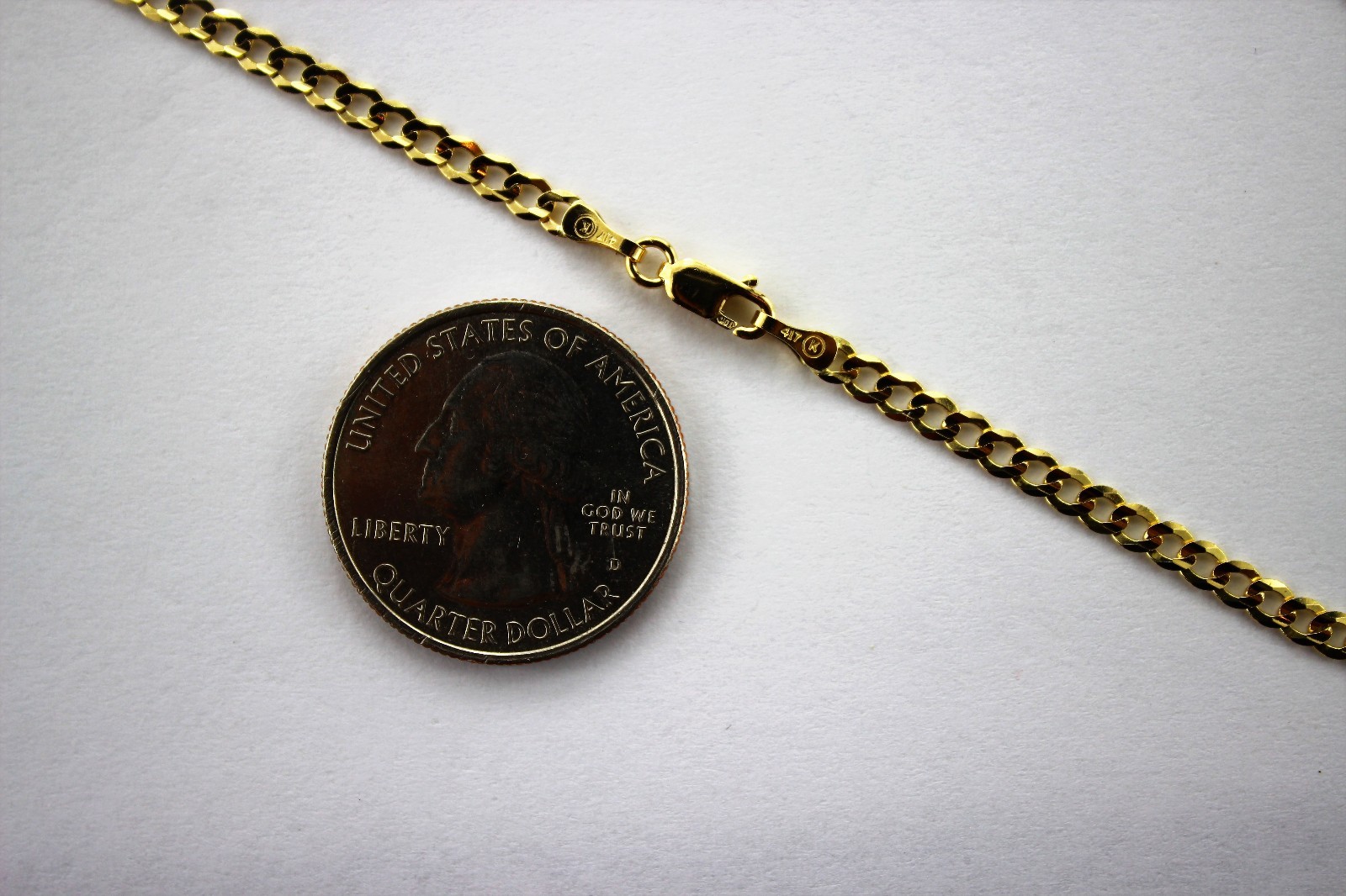 10K Authentic Solid Yellow Gold Cuban Chain Necklace Bracelet Anklet 3mm 7″~30″