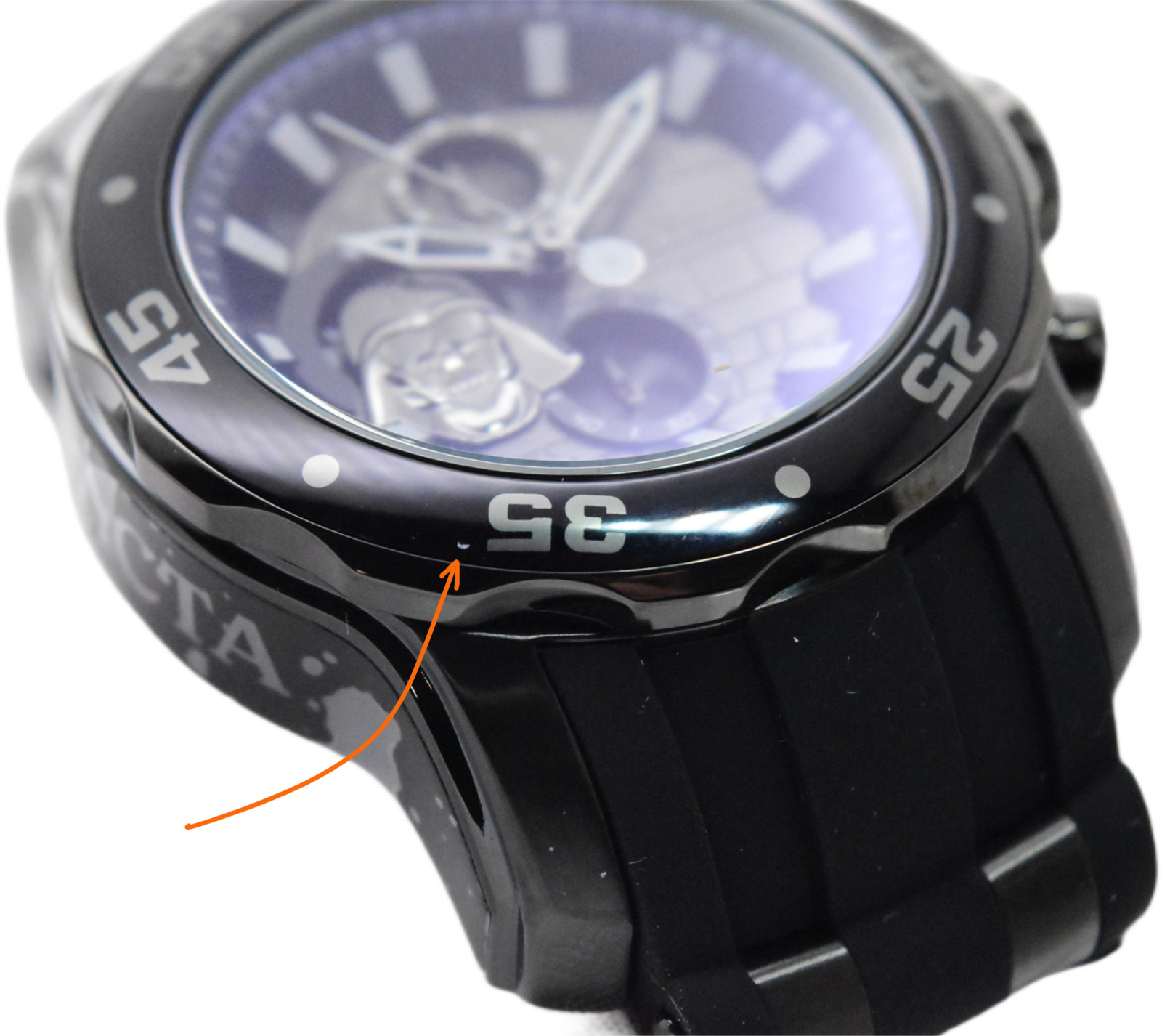 Invicta Star Wars Darth Vader Mens 48mm Limited Edition Black Chrono Watch 32526