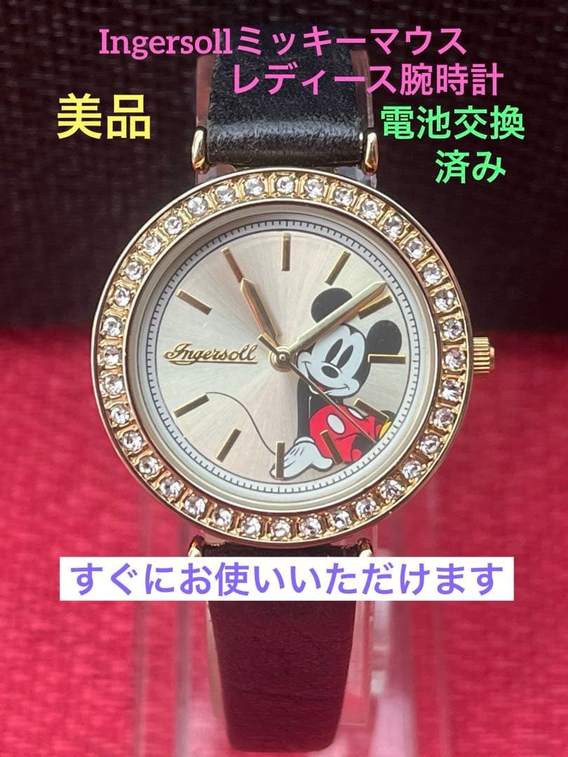 Ingersoll Disney Mickey Mouse Rhinestone Quartz Watch