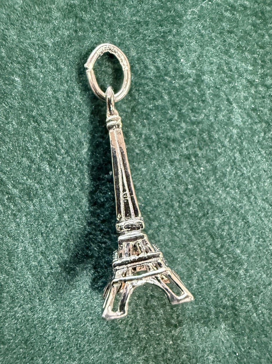 Rembrandt Eiffel Tower Charm Pendant Sterling Silver 0253 NWT 925