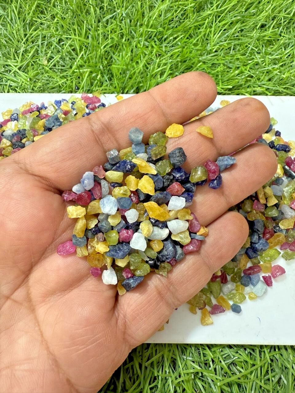 Extreme Quality Multi Sapphire Rough, Heated Treated Rough 3 To 5 MM – 200 Ct