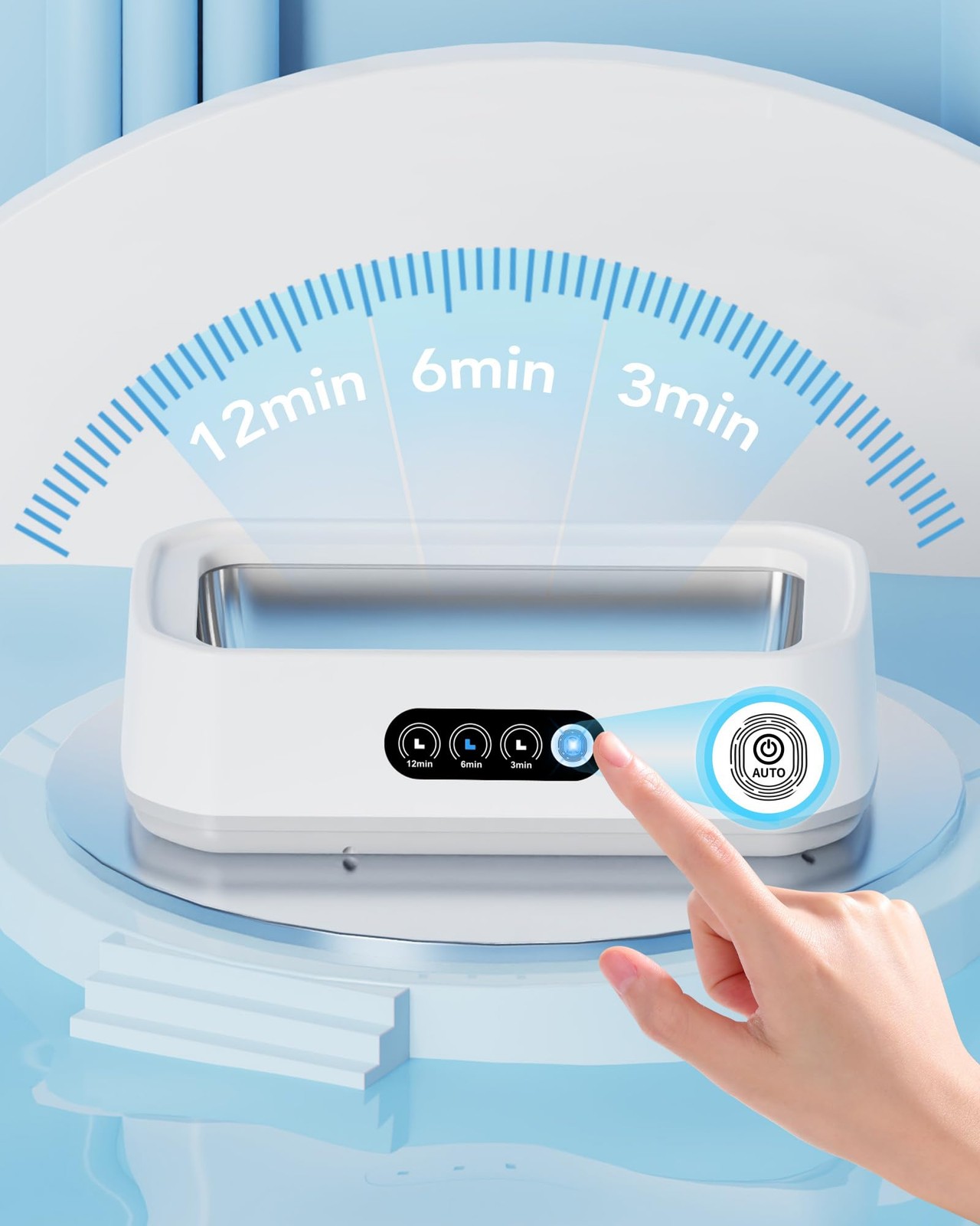 Smart Ultrasonic Jewelry Cleaner – Powerful Portable Ultrasonic Cleaner for Glas