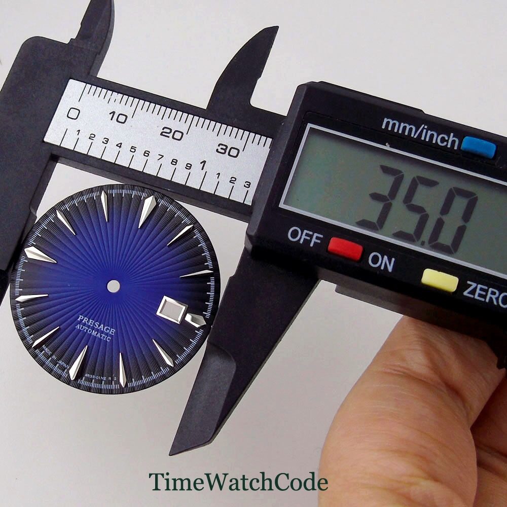 35mm Watch Dial Face Accessories Fit for NH35 NH36 NH38 Movement Date Window