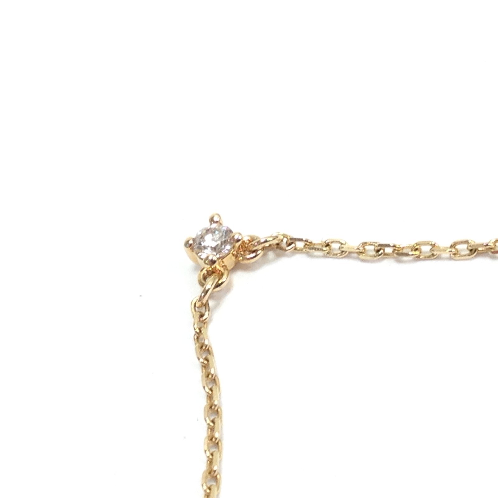 Pandora Era 14K Yellow Gold 0.05 ct Lab Grown Diamond Solitaire Necklace Adj.