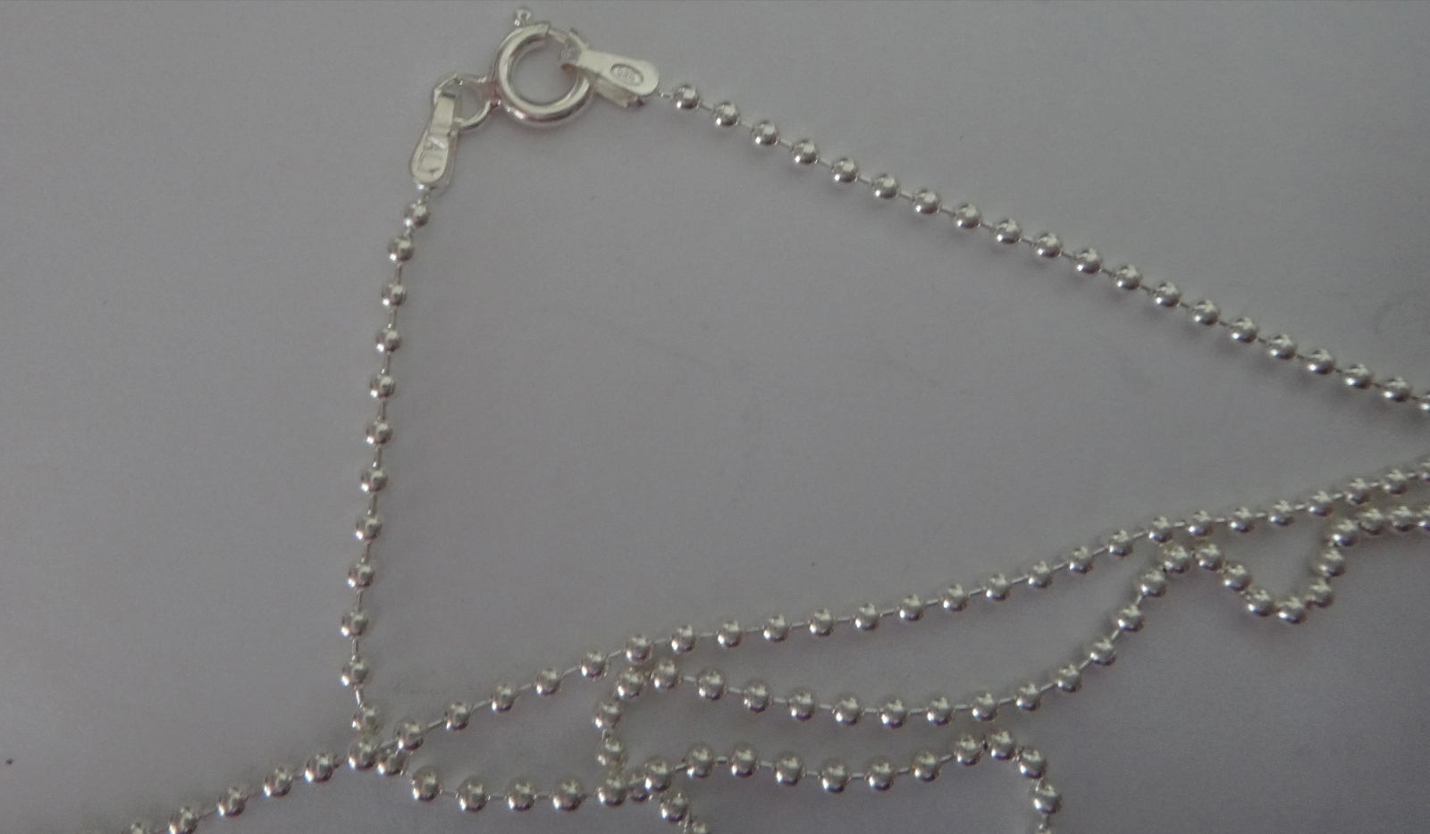 30″ inch 7 gram Sterling Silver 1.8mm Bead Chain for Charms!