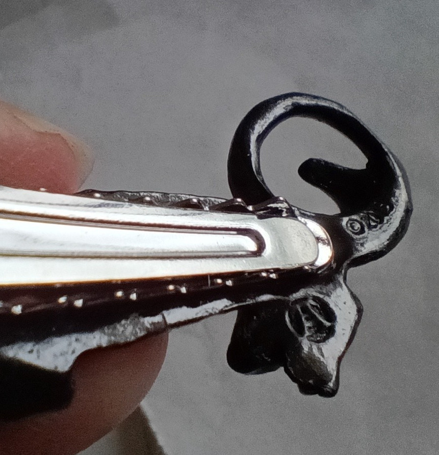 Alchemy Gothic England Black Cat Sith Hair Slide Barrette reg $24