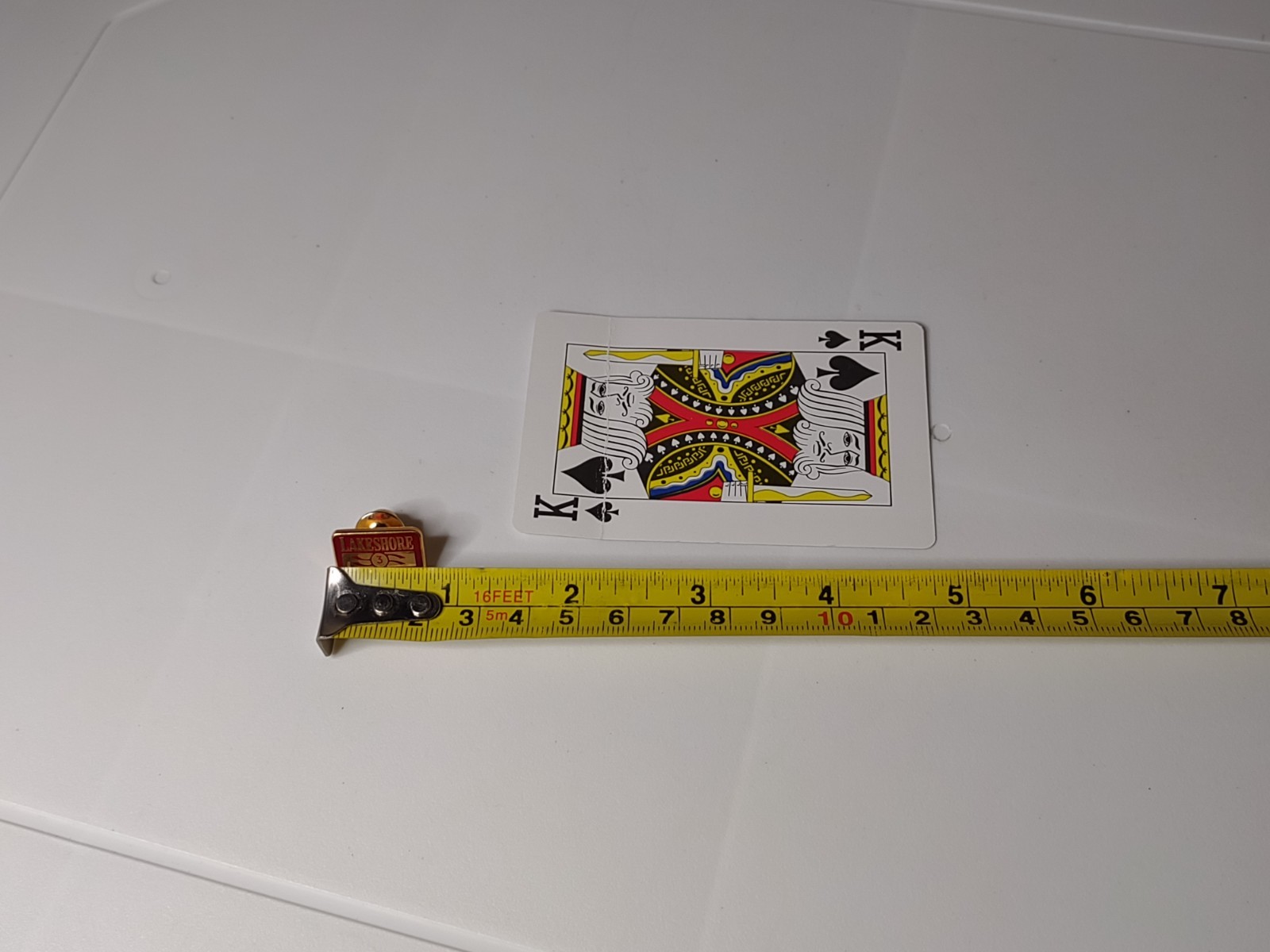 Red And Gold Tone Lakeshore Medical Clinic Pin