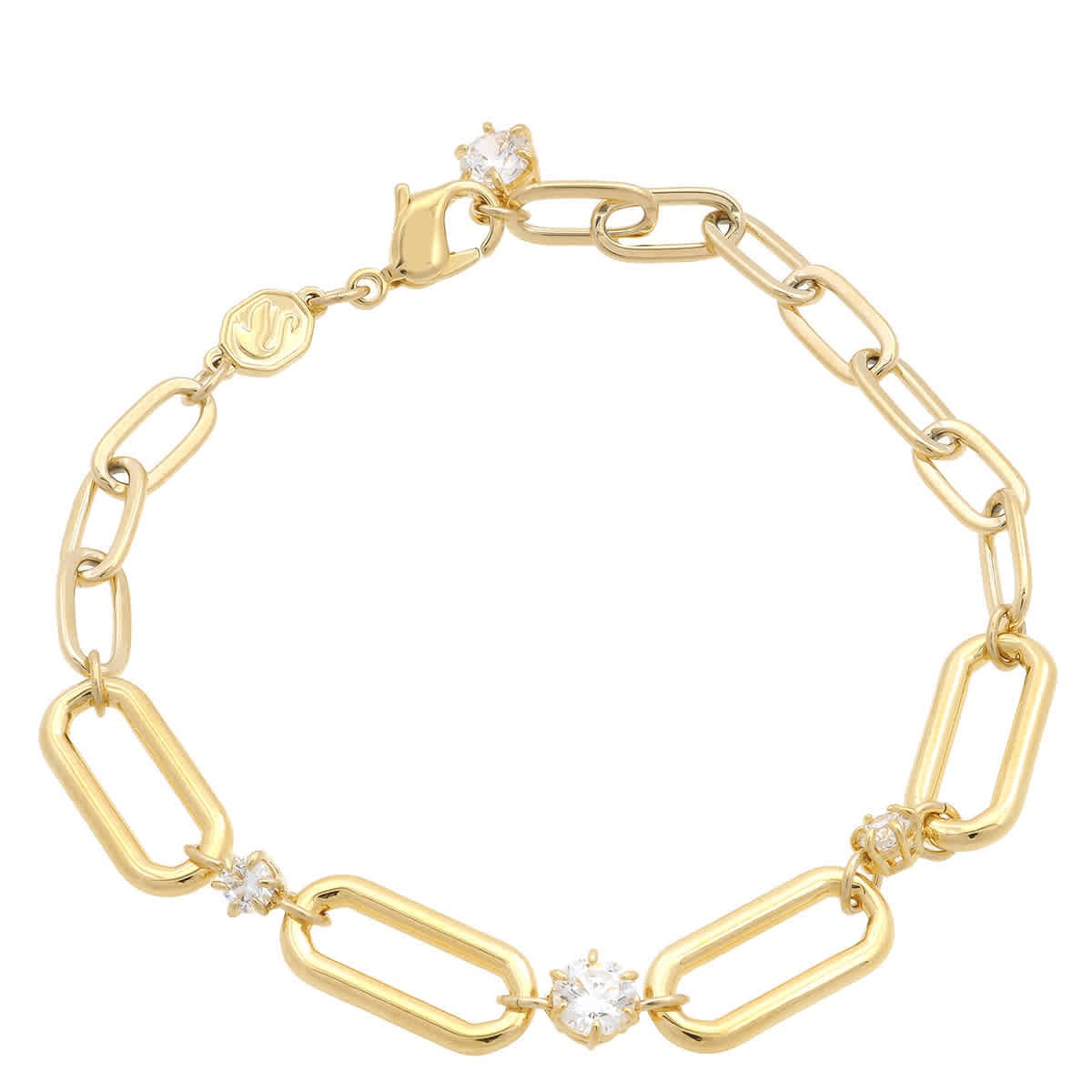Swarovski Gold-Tone Plated Constella Chain Bracelet