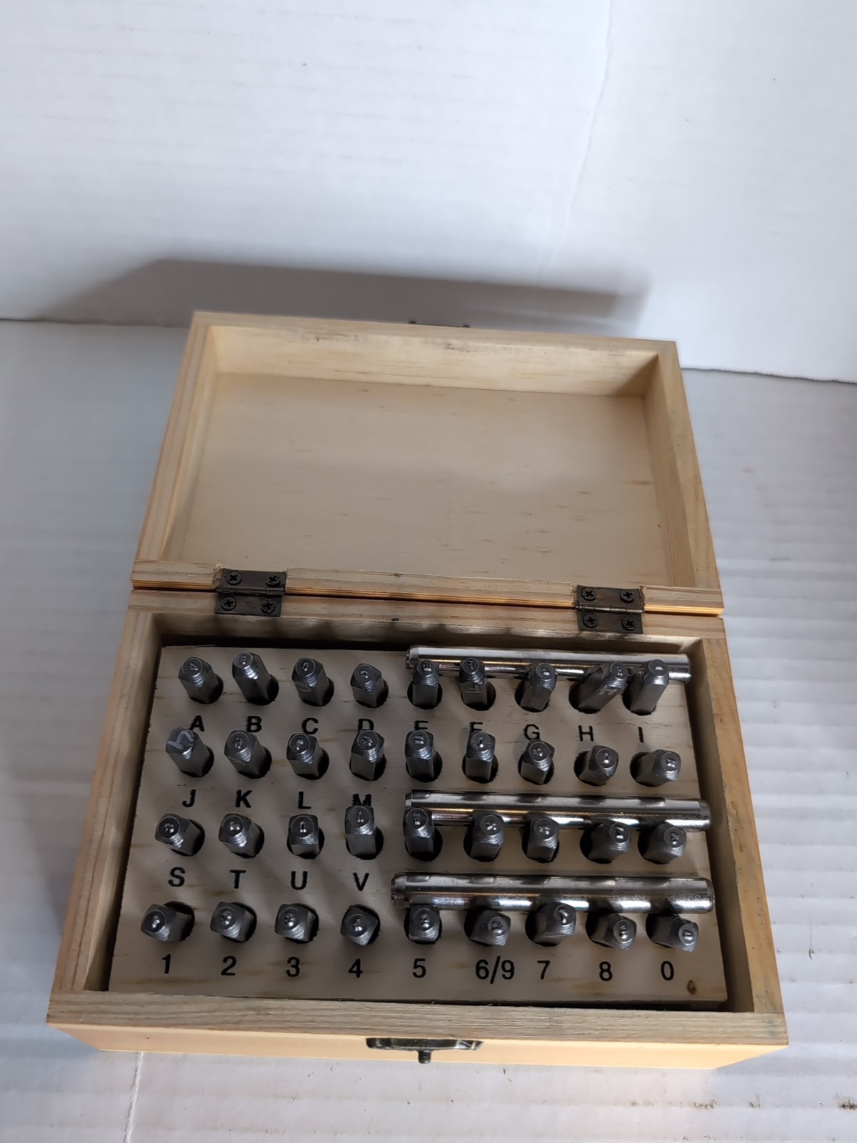 Bead Smith 1.5mm Letter & Number Punch Set 36 Piece Gothic Uppercase + 3 Others