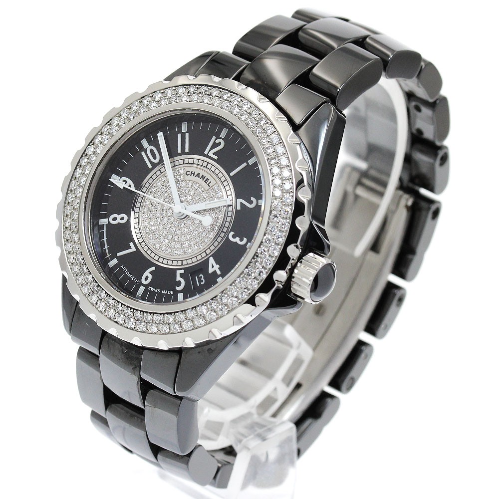 CHANEL J12 H1709 Black ceramic center diamond black Dial Automatic Men’s_910136