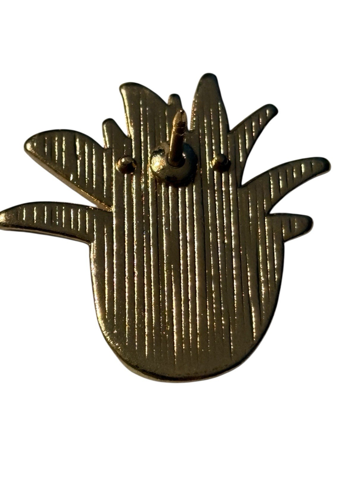 Aloe Plant Pin Pinback Brooch Gardening Nature 1” in Pot Gold Tone Horticultural