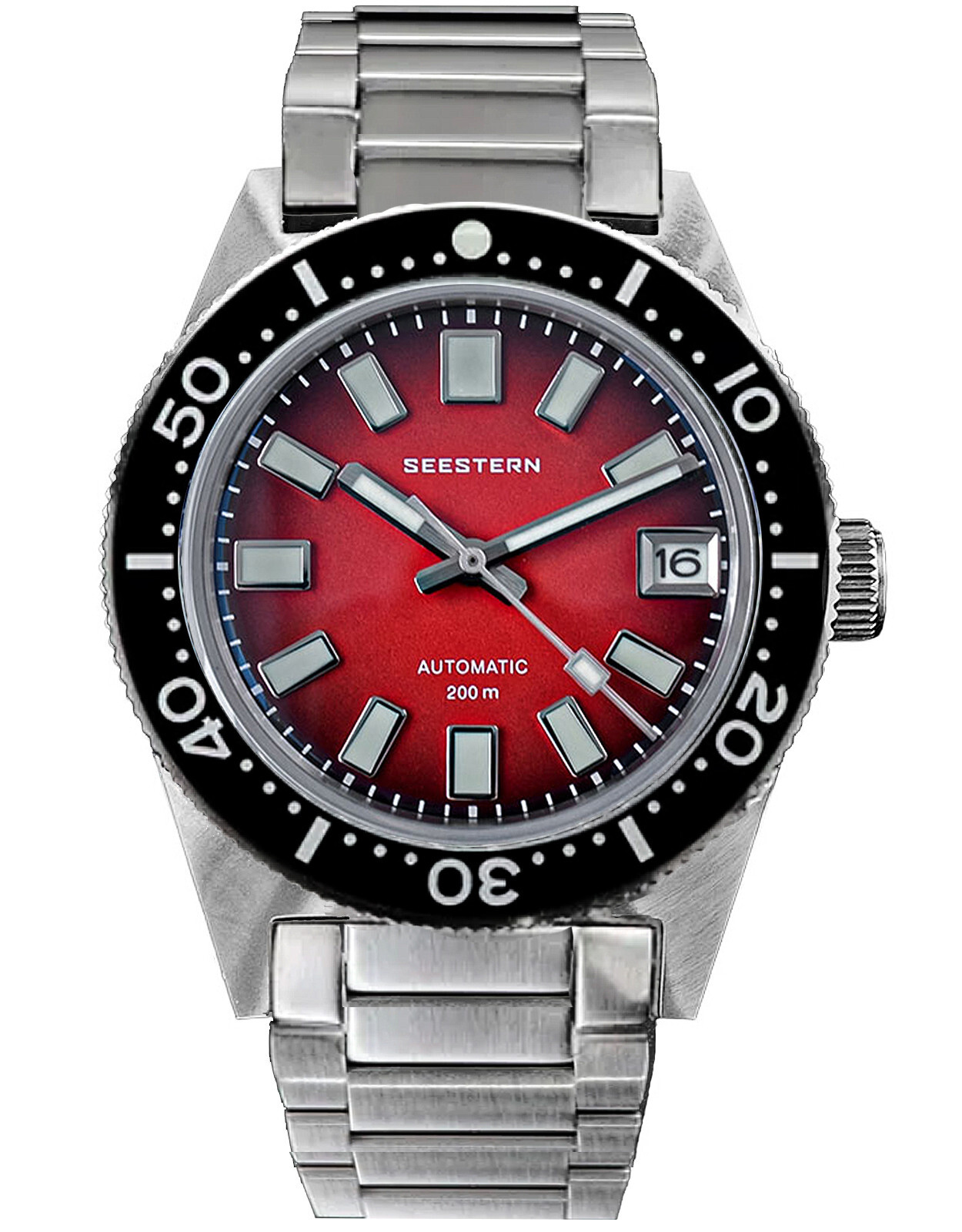 Seestern 62MAS 20ATM Genuine Ceramic NEW LUME Bezel 200m DIVER’S Watch 62MASRLS
