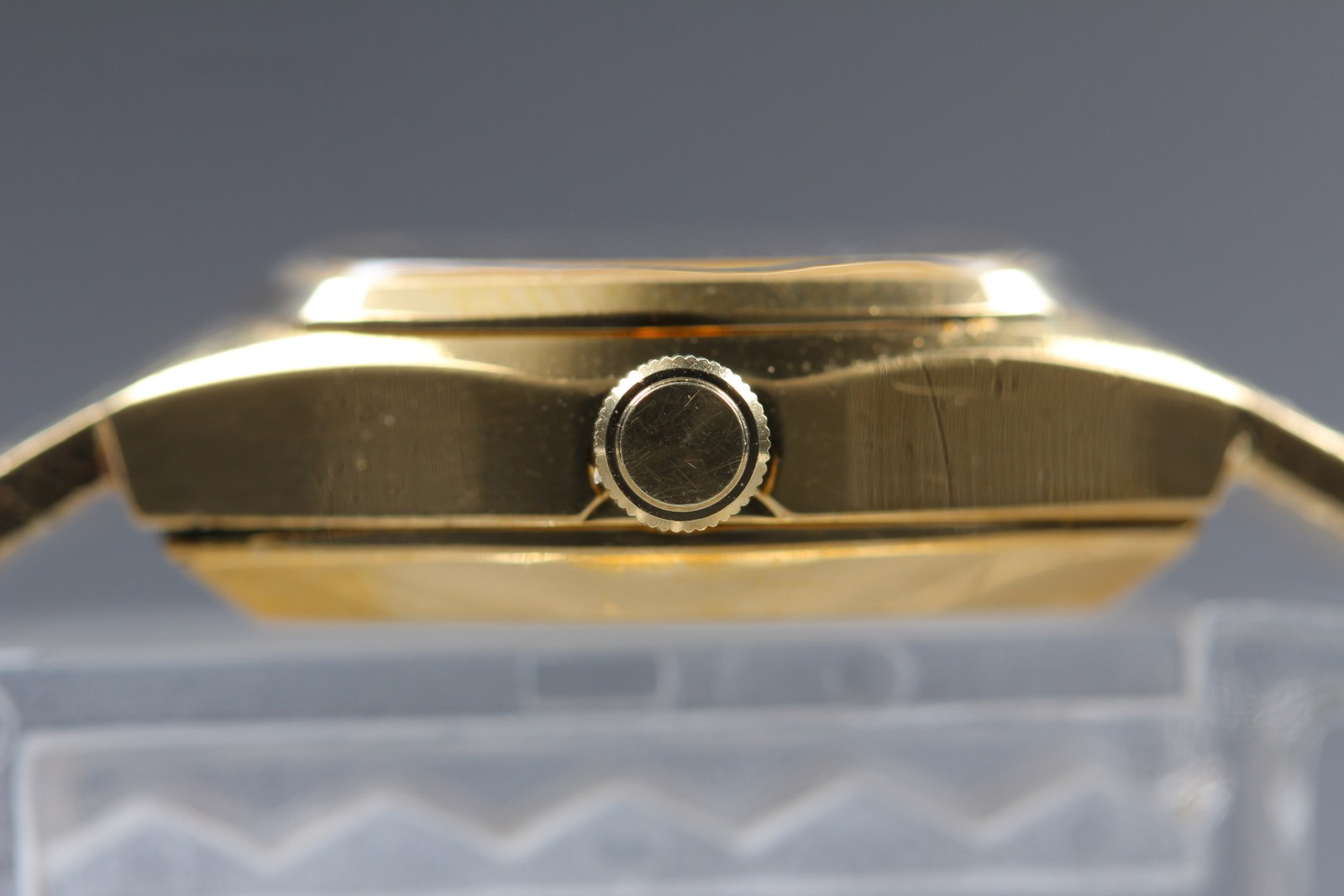 Vtg 1977 N MINT Seiko Bracelet 43-3120 Quartz Gold Hexagon Womens Watch JAPAN
