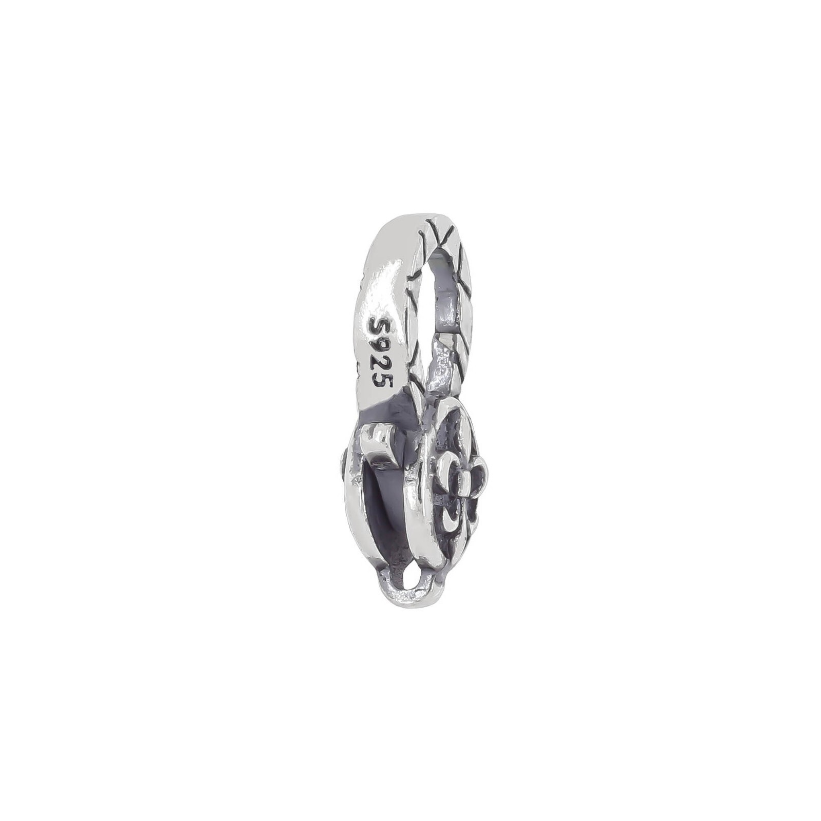 Sterling Silver Lily Flower Lobster Spring Clasp For Necklace / Bracelet #97955
