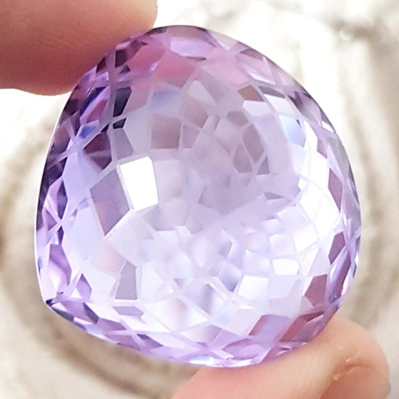 Pear Cut Kunzite 96.99 CT Natural Purple-Pink Color Loose Gemstone Faceted