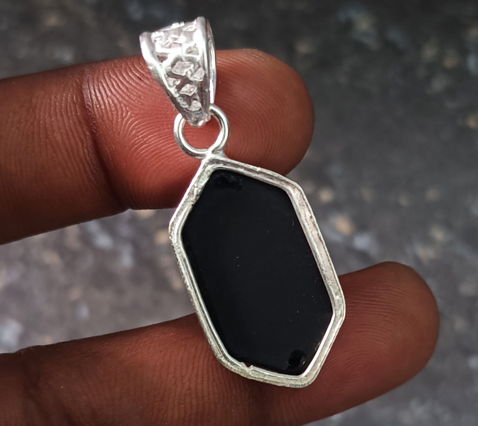 32.70 Ct Natural Aurora Opal Pendant 925 Silver Handmade Jewelry Gemstone