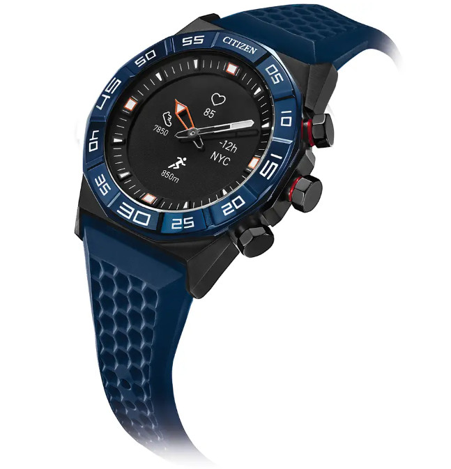 Citizen CZ Smart Hybrid JX1008-01E Fitness Smartwatch Blue Strap 44MM NEW