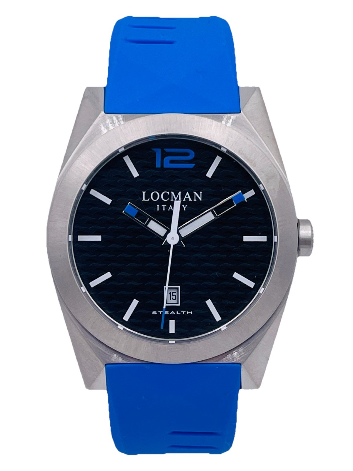 Locman Stealth DATA Quartz Watch 810KBL/319 41mm RUBBER Hot Discount New