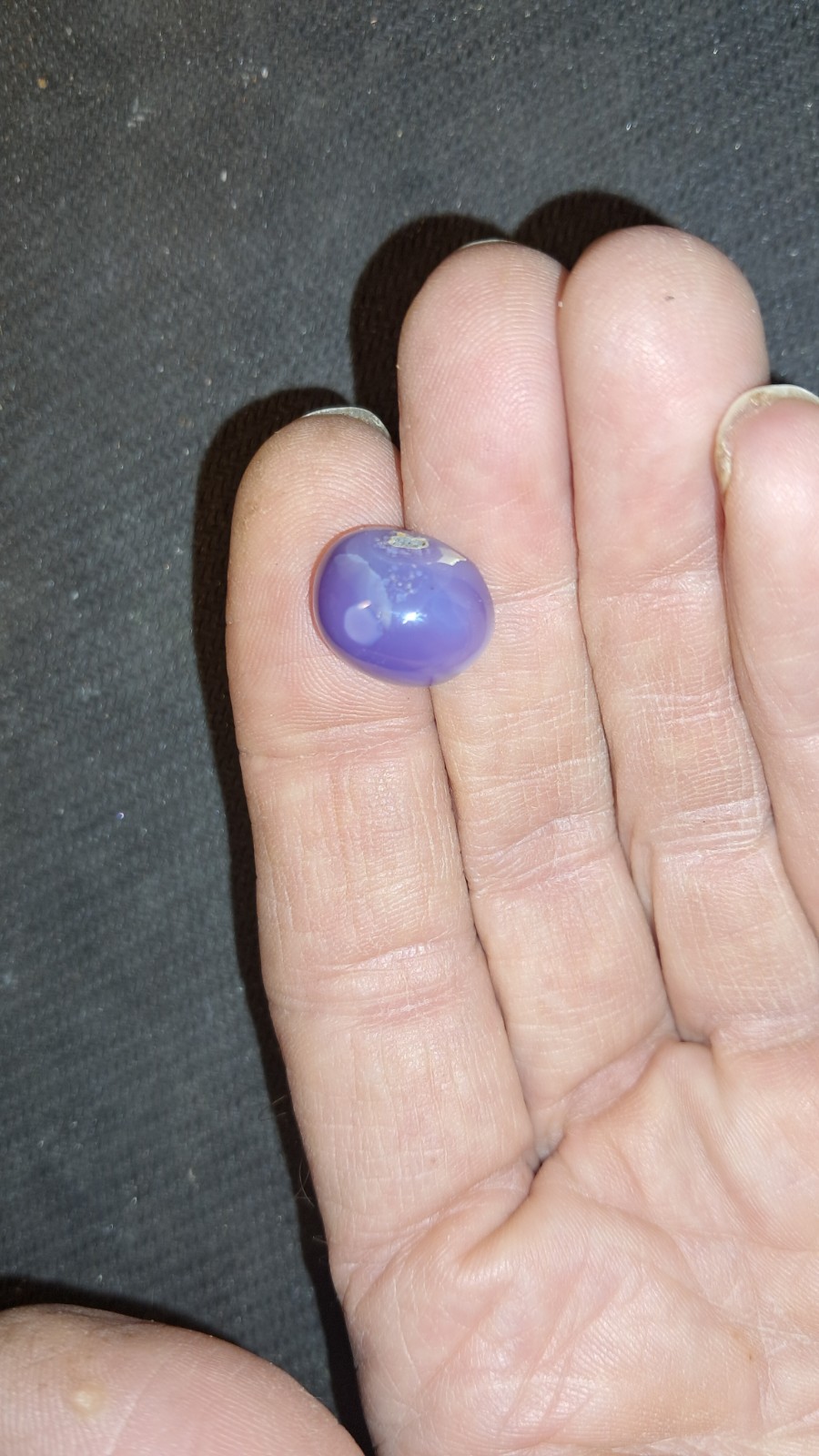 Holly Blue Agate Cabochon 15×12.2mm Oval