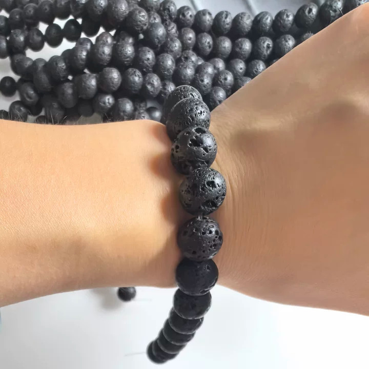 10 Strand Natural Obsidian Stone Round Spacer Loose Beads 10mm Jewelry SWC0
