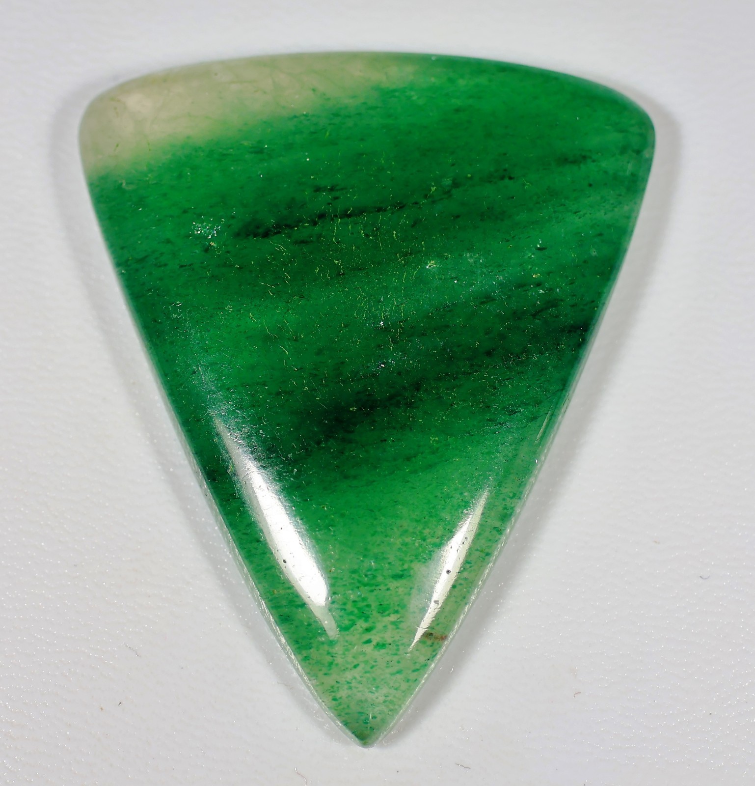 145 Ct 8X44X53 mm Natural Green Strawberry Quartz Pear Cabochon Gemstone KH-289