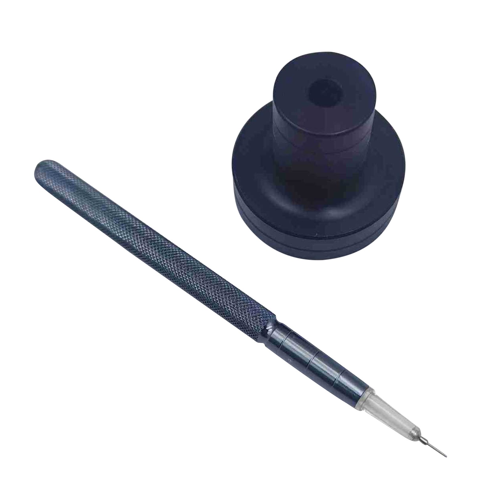 0.4*0.2mm Grey Aluminum Watch Oiler Pen Lubricant Oil Pin Pen Tip W/ Base F
