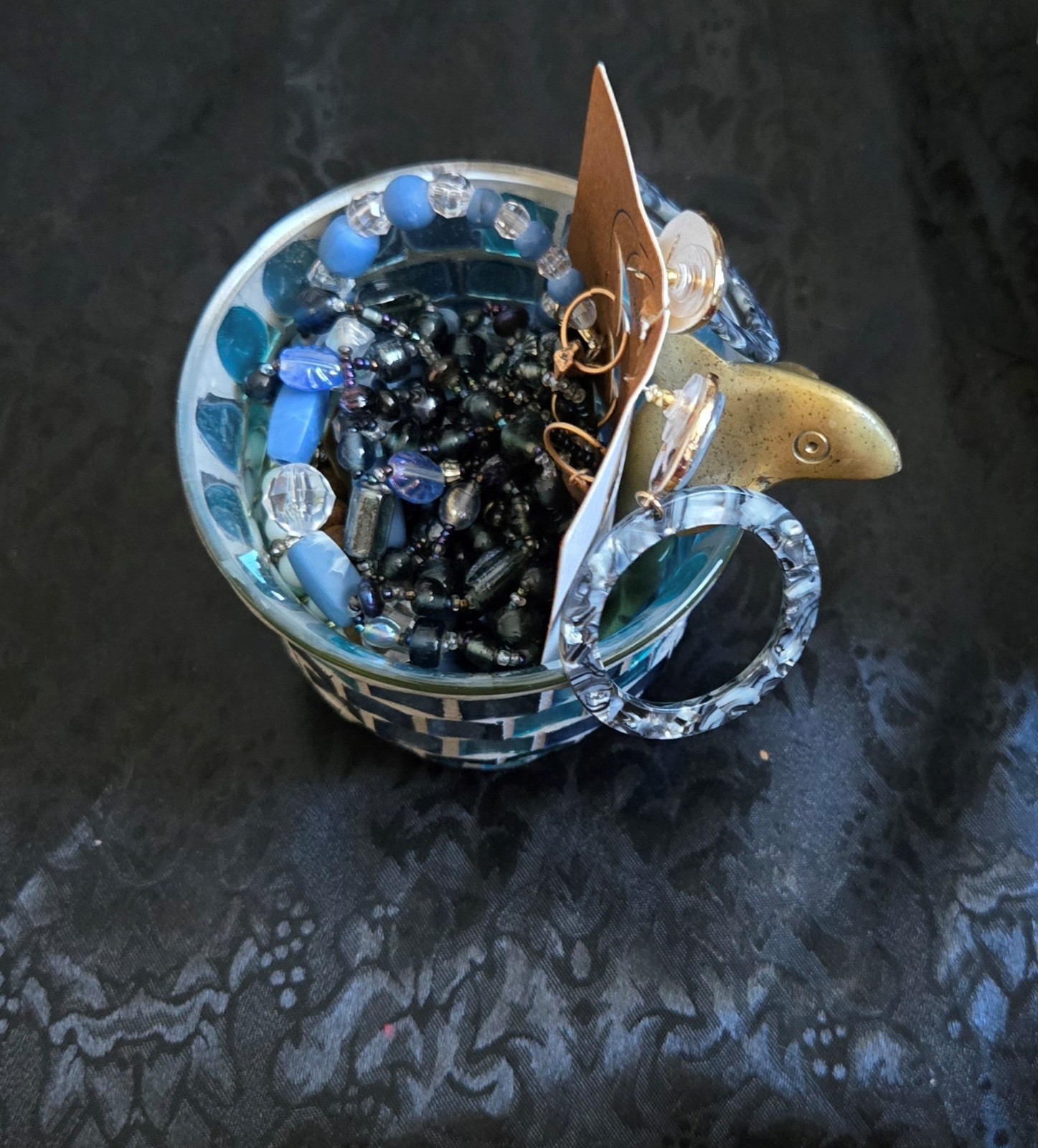 MYSTERY BOHO OCEAN/BEACH- THEMED JEWELRY JAR: Bracelets, Necklaces, Earrings