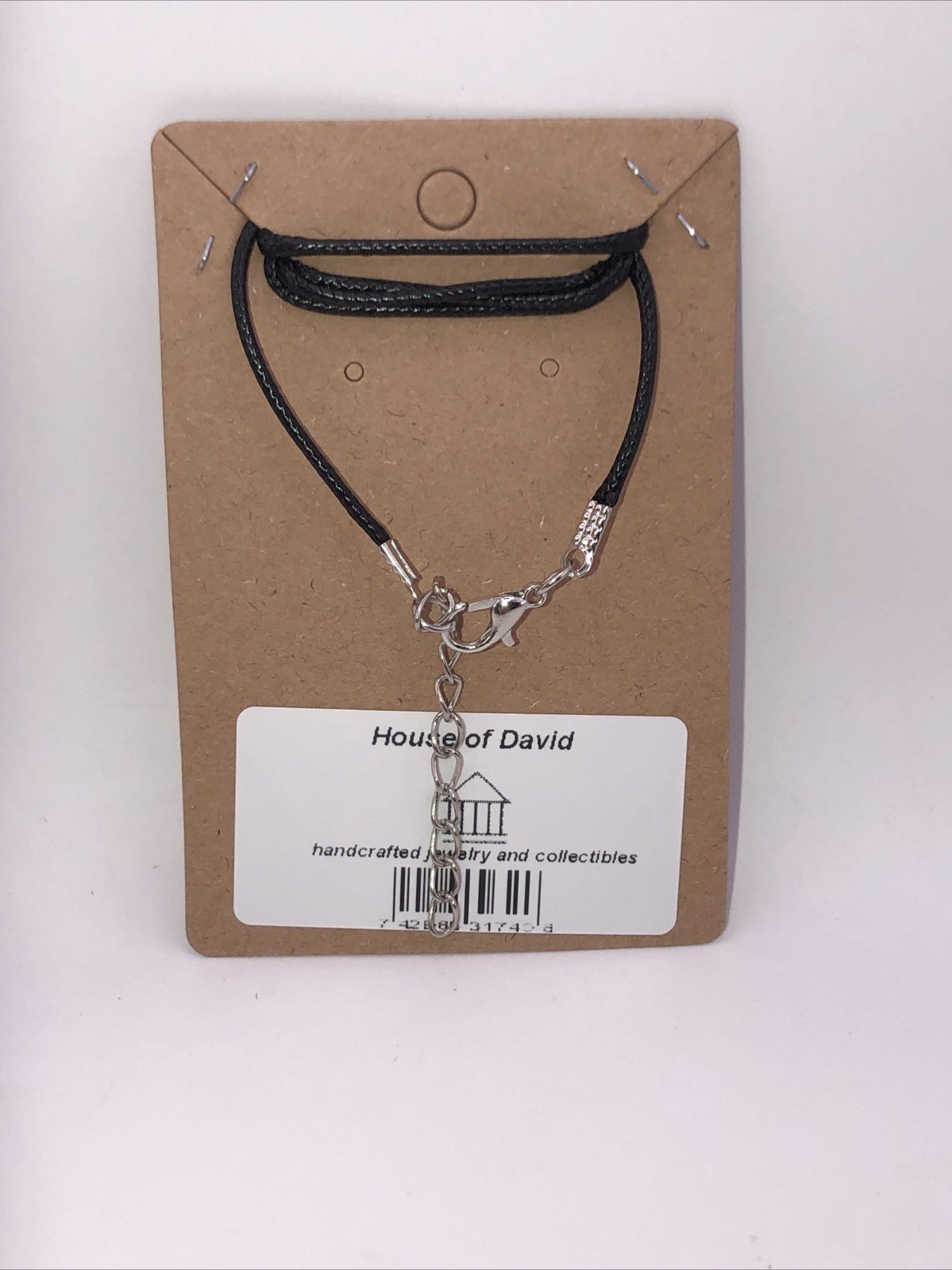 House Of David Handmade Artesian Cross Necklace Fuisia One Of A Kind 18 in