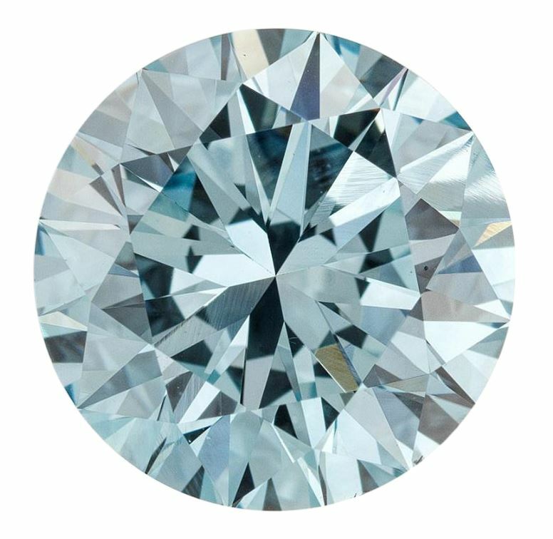 Natural Extra Fine Vivid Aqua Blue Diamond – Round – VS2-SI1 – Africa – Extra Fi