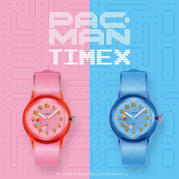 【2 Piece set】Timex Pac-Man Collaboration Camper Quartz 30mm Wrist Watch 2 Colors