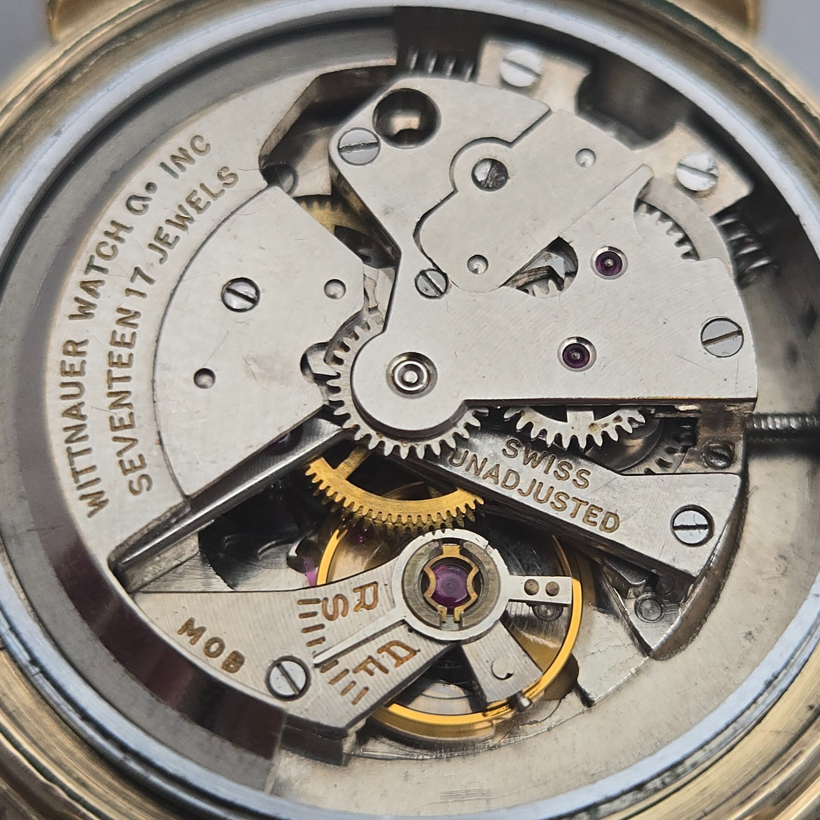 Vintage WITTNAUER men’s automatic watch AS 1250 Bumper 10K GF 1940s